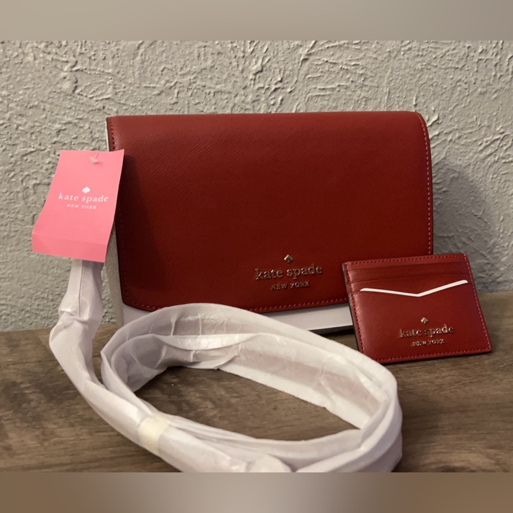Kate Spade Convertible Crossbody Bag with matching Card Holder
